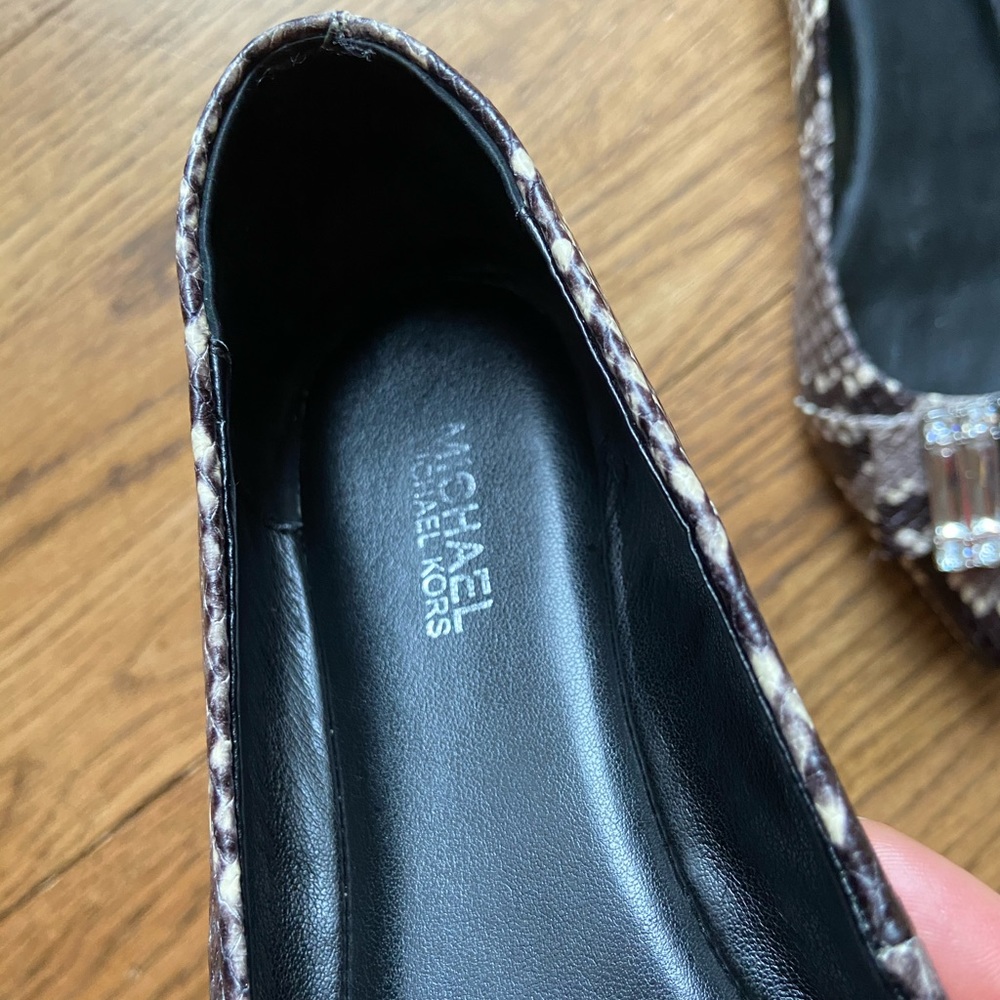Michael Kors Michelle Flats Python - image 4